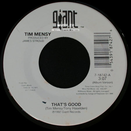 Tim Mensy - That's Good / The Grandpa That I Know side A