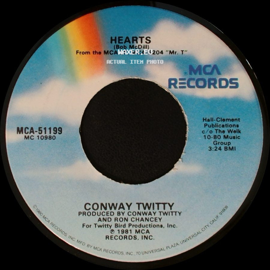 Conway Twitty - Red Neckin' Love Makin' Night / Hearts side B
