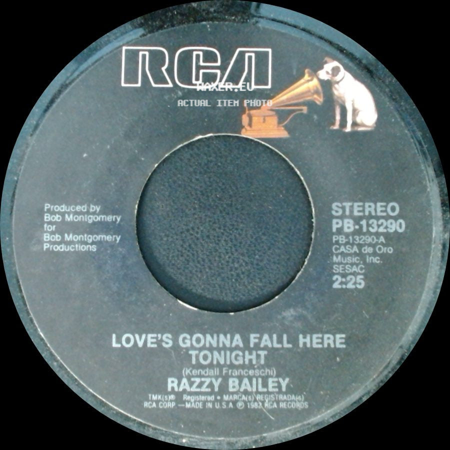 Razzy Bailey - Singin' Other People's Songs / Love's Gonna Fall Here Tonight side B