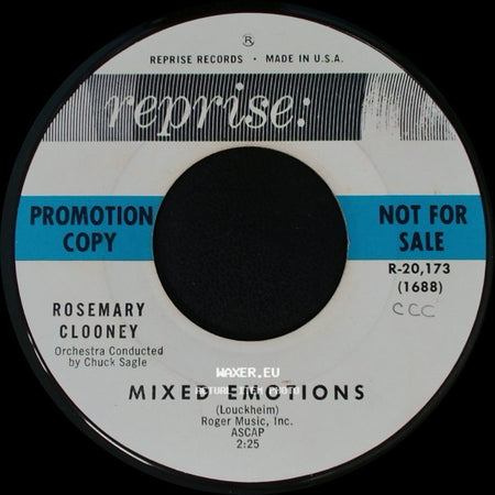Rosemary Clooney - Mixed Emotions / Prisoner's Song side A