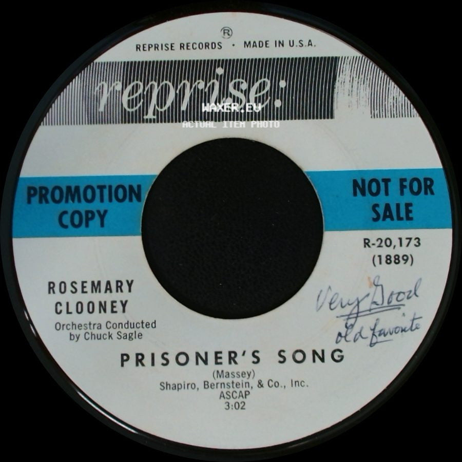 Rosemary Clooney - Mixed Emotions / Prisoner's Song side B
