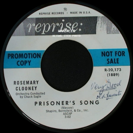 Rosemary Clooney - Mixed Emotions / Prisoner's Song side B
