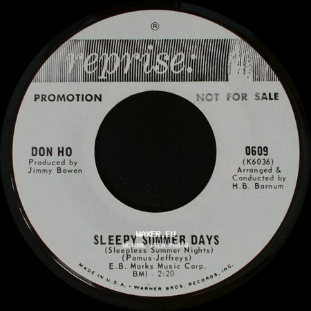 Don Ho - Sleepy Summer Days / Forbidden Fruit side A