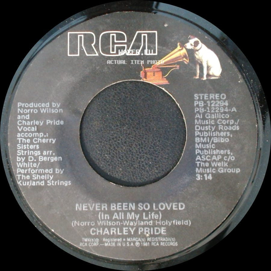 Charley Pride - I Call Her My Girl / Never Been So Loved (In All My Life) side B