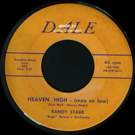 Randy Starr - After School / Heaven High - (Man So Low) side B