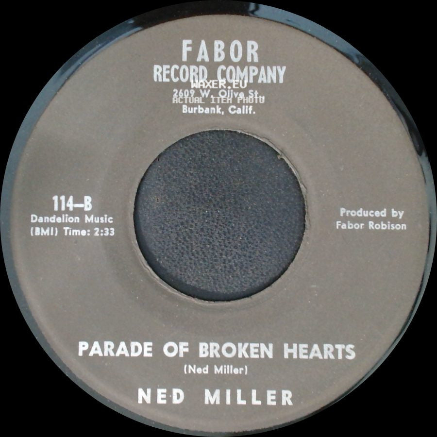 Ned Miller - Parade Of Broken Hearts / From A Jack To A King side A