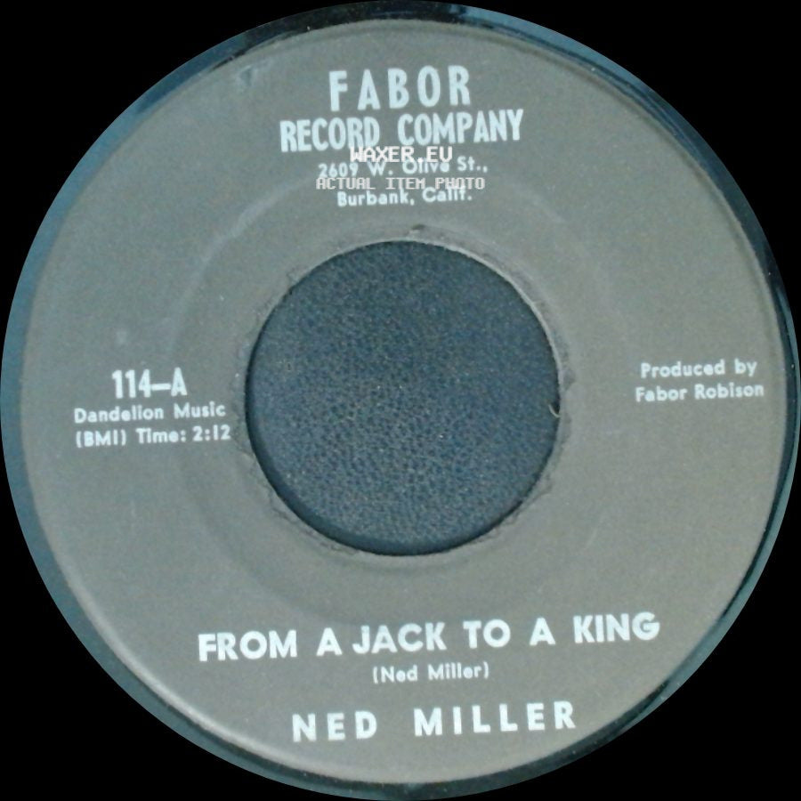 Ned Miller - Parade Of Broken Hearts / From A Jack To A King side B