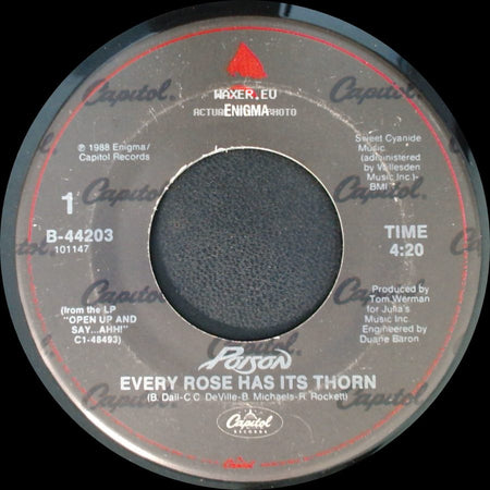 Poison - Every Rose Has Its Thorn / Livin' For The Minute side A