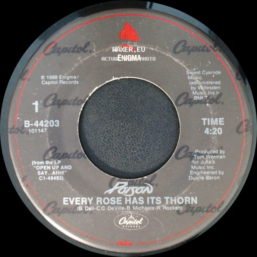 Poison - Every Rose Has Its Thorn / Livin' For The Minute side A