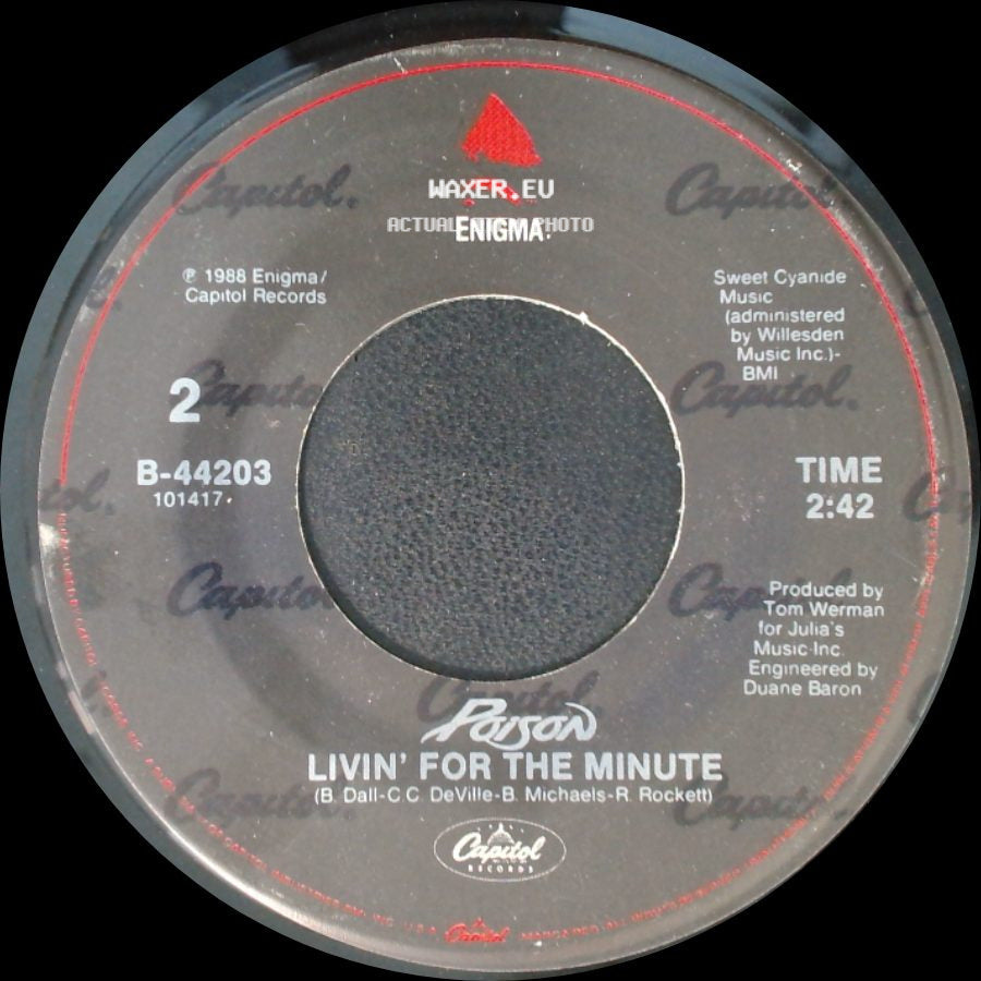 Poison - Every Rose Has Its Thorn / Livin' For The Minute side B