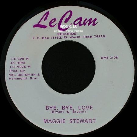 Maggie Stewart - Bye, Bye, Love / Black Velvet side A