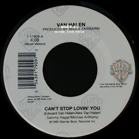 Van Halen - Crossing Over / Can't Stop Lovin' You side B