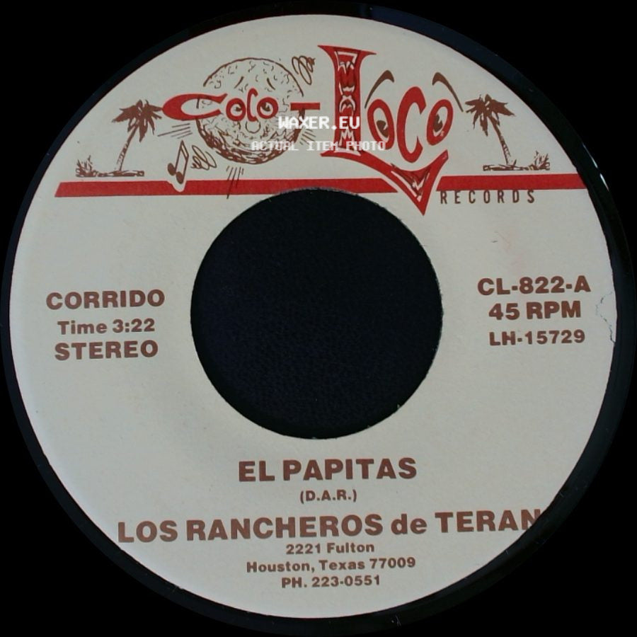 Los Rancheros De Teran - Yo Tambien Soy De Teran / El Papitas side B