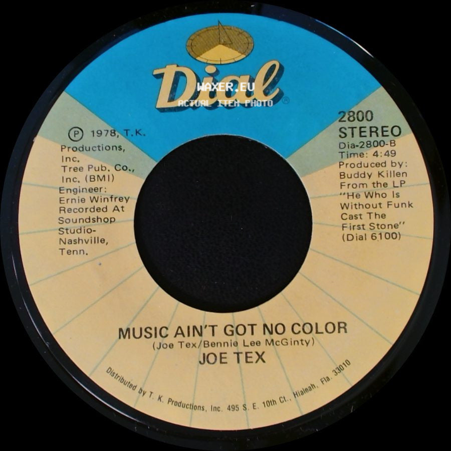Joe Tex - Loose Caboose / Music Ain't Got No Color side B