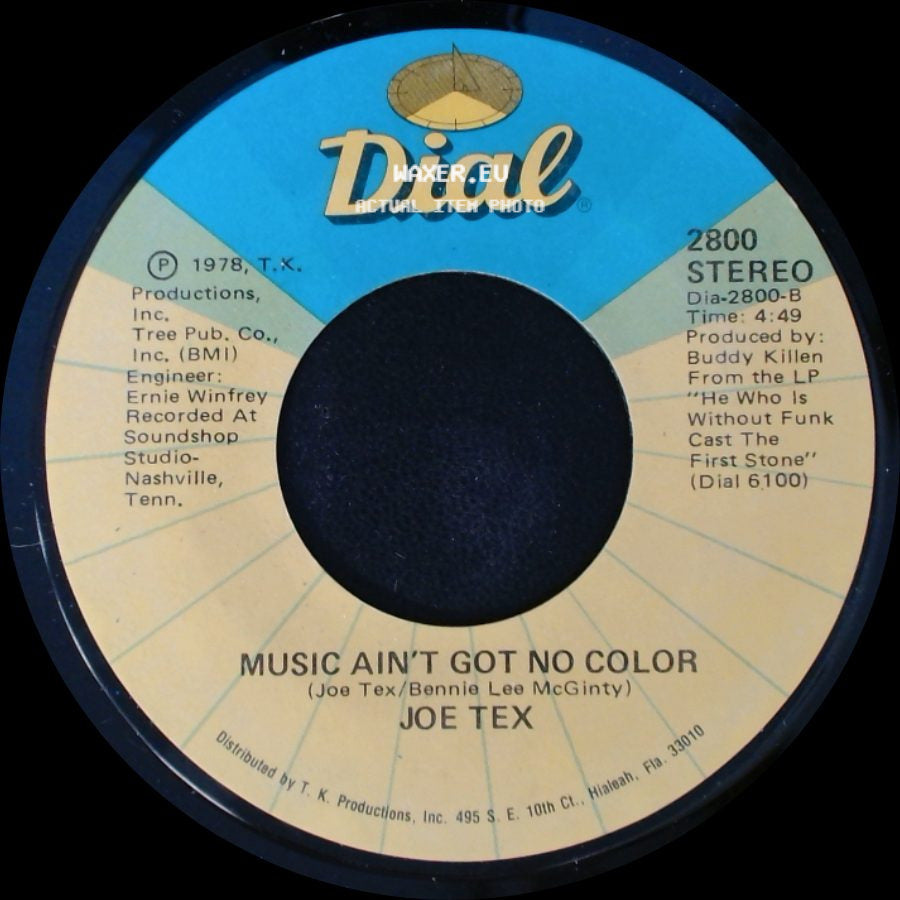 Joe Tex - Loose Caboose / Music Ain't Got No Color side B