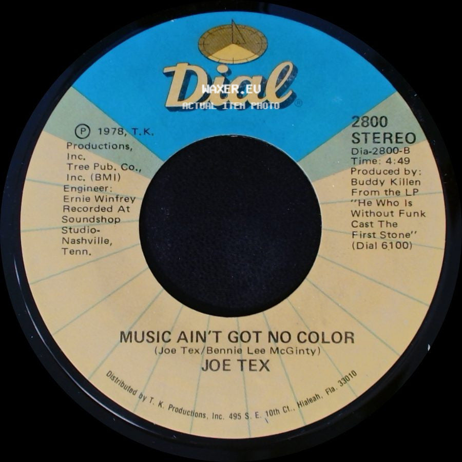 Joe Tex - Loose Caboose / Music Ain't Got No Color side B