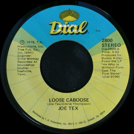 Joe Tex - Music Ain't Got No Color / Loose Caboose side B