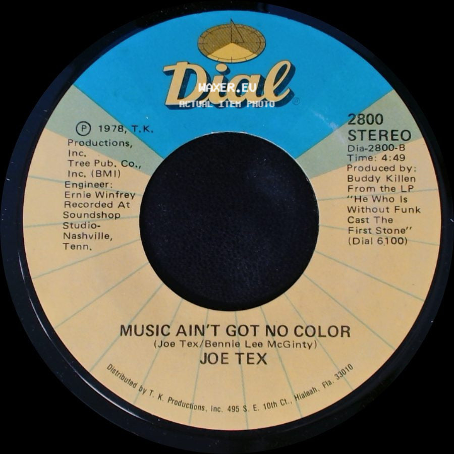 Joe Tex - Music Ain't Got No Color / Loose Caboose side A