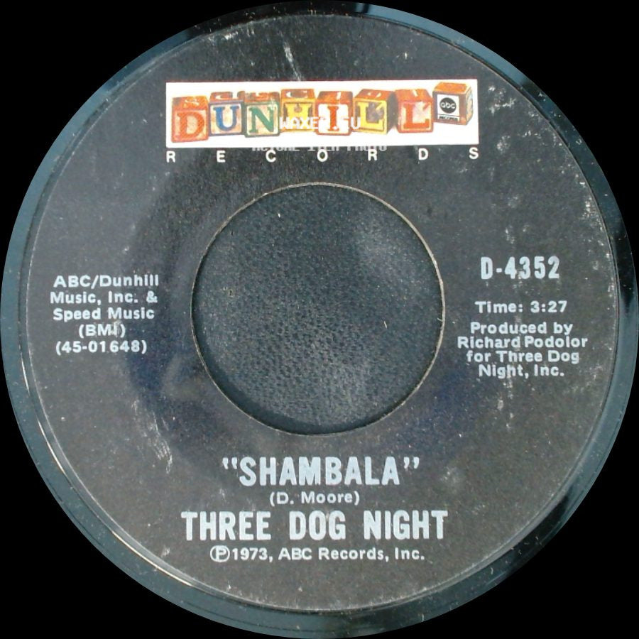Three Dog Night - "Our "B" Side" / Shambala side B