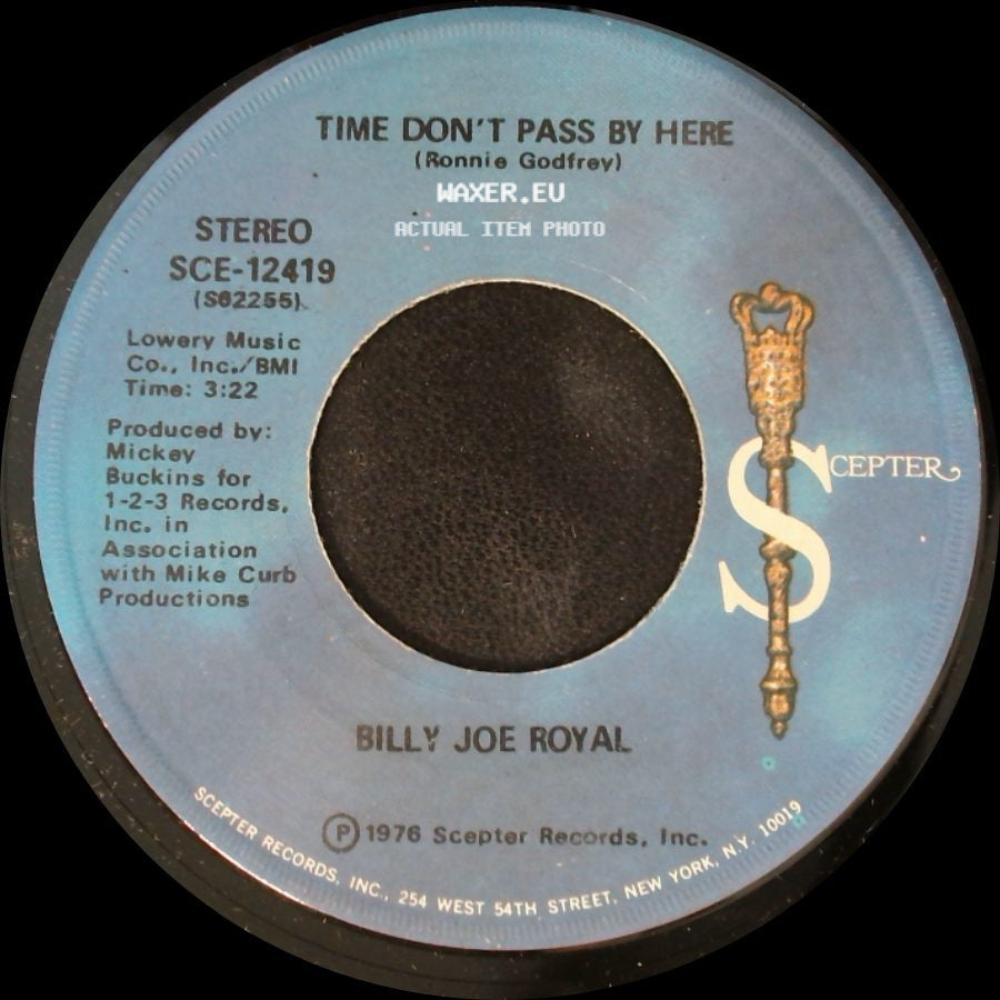 Billy Joe Royal - Time Don't Pass By Here / All Night Rain side A