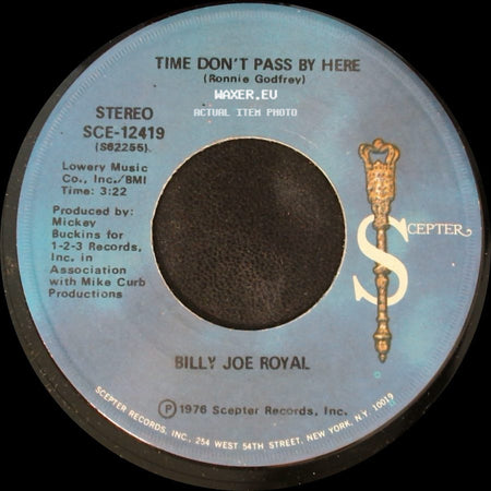 Billy Joe Royal - Time Don't Pass By Here / All Night Rain side A