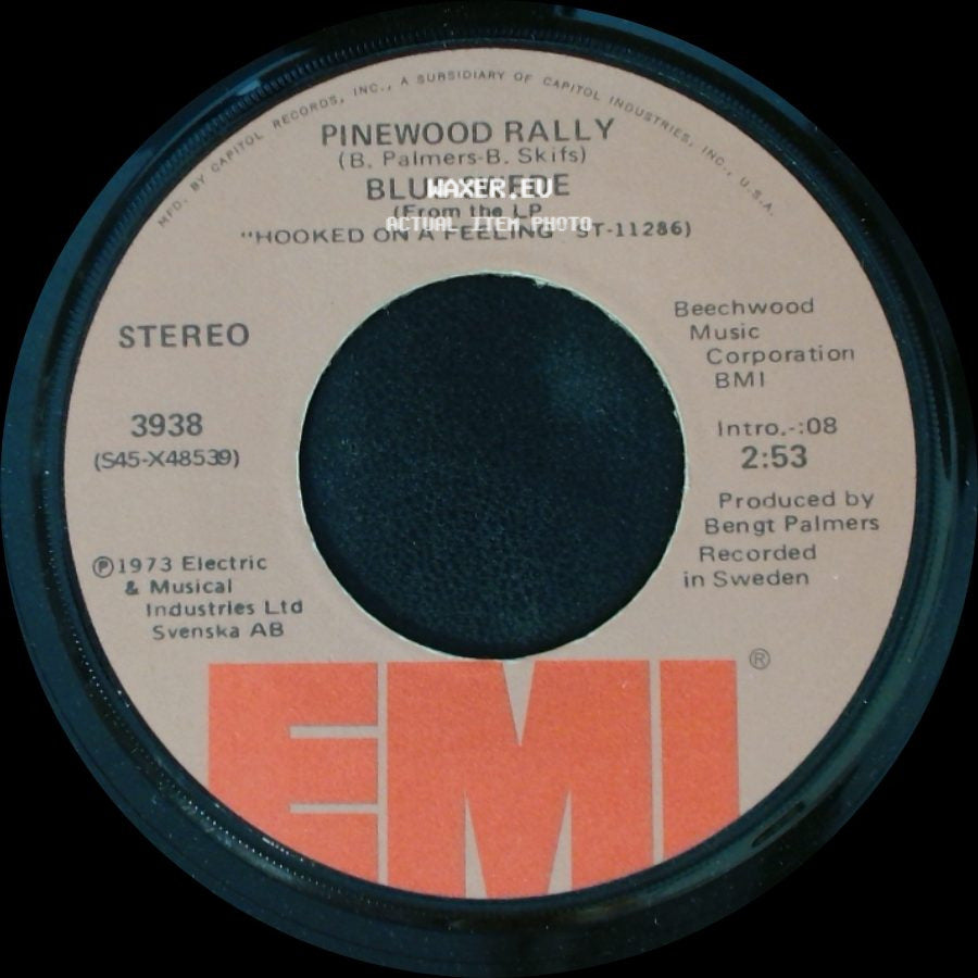 Blue Swede - Pinewood Rally / Never My Love side A