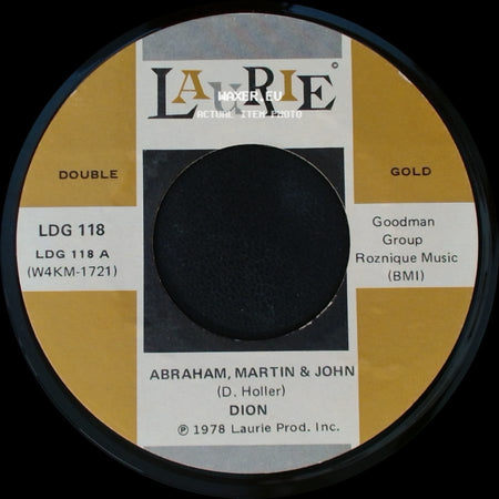 Dion - From Both Sides Now / Abraham, Martin & John side B
