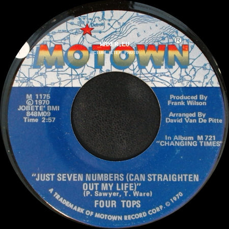 Four Tops - Just Seven Numbers (Can Straighten Out My Life) / I Wish I Were Your Mirror side A