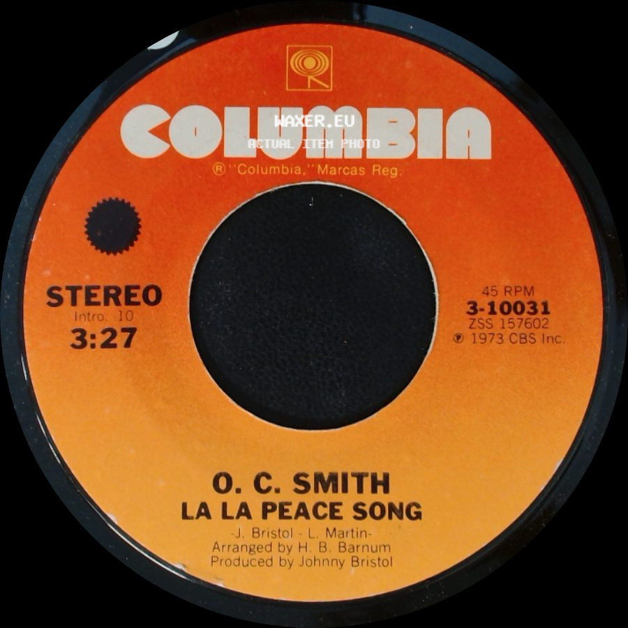 O. C. Smith - When Morning Comes / La La Peace Song side B