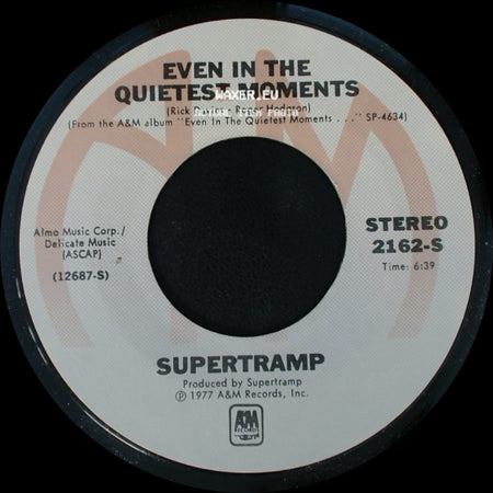 Supertramp - Even In The Quietest Moments / Goodbye Stranger side A