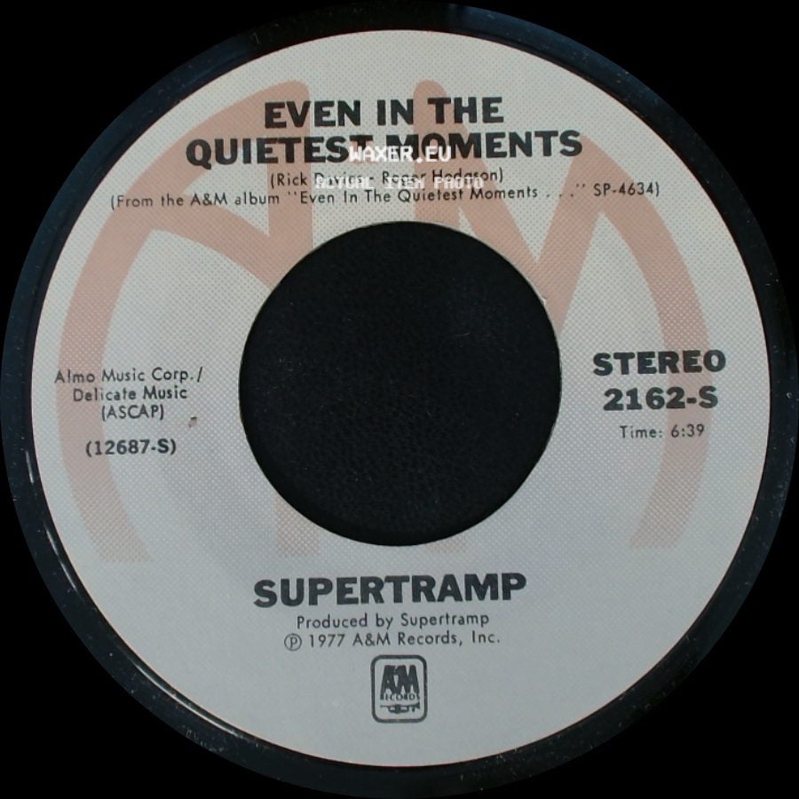 Supertramp - Even In The Quietest Moments / Goodbye Stranger side A