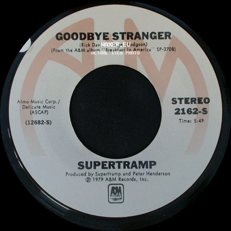 Supertramp - Even In The Quietest Moments / Goodbye Stranger side B