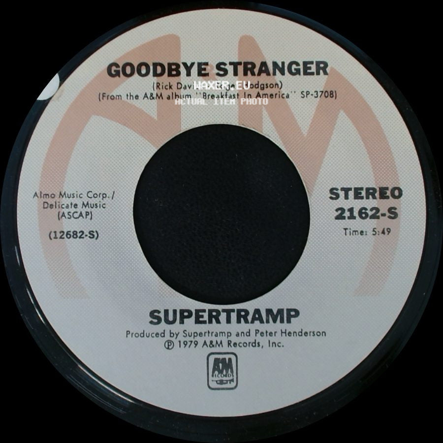 Supertramp - Even In The Quietest Moments / Goodbye Stranger side B