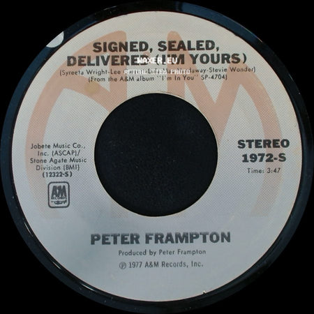 Peter Frampton - Signed, Sealed, Delivered (I'm Yours) / Rocky's Hot Club side A