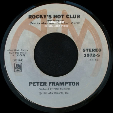 Peter Frampton - Signed, Sealed, Delivered (I'm Yours) / Rocky's Hot Club side B