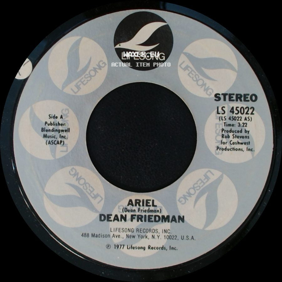 Dean Friedman - Ariel / Funny Papers side A