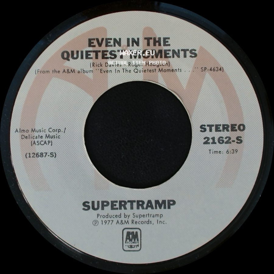 Supertramp - Even In The Quietest Moments / Goodbye Stranger side A