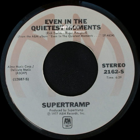 Supertramp - Even In The Quietest Moments / Goodbye Stranger side A