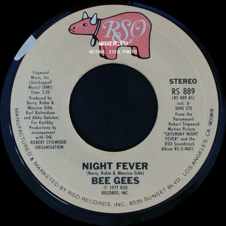 Bee Gees - Down The Road / Night Fever side B