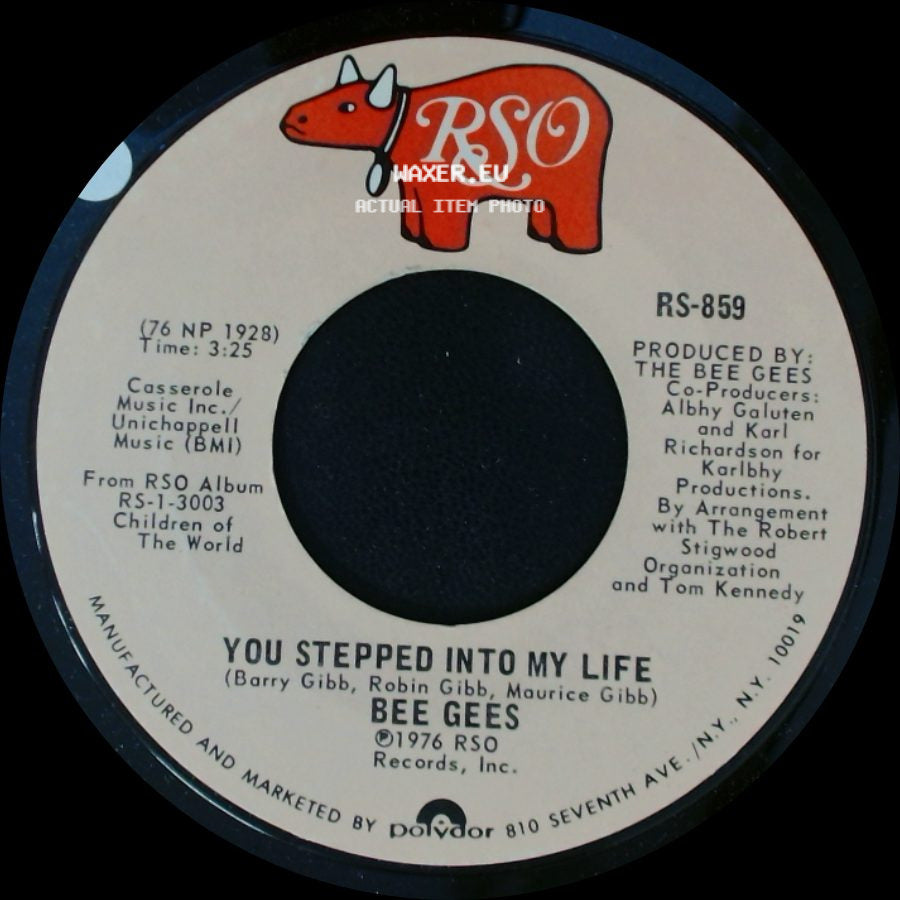 Bee Gees - Love So Right / You Stepped Into My Life side B