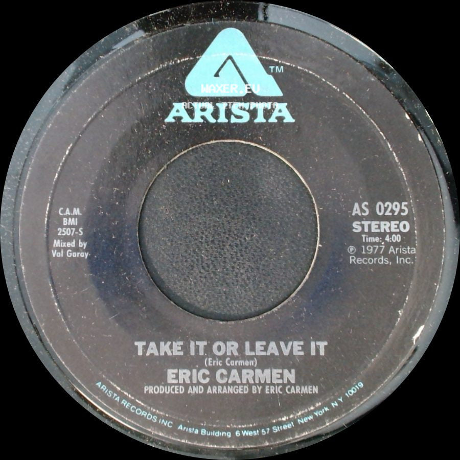 Eric Carmen - Take It Or Leave It / Boats Against The Current side A