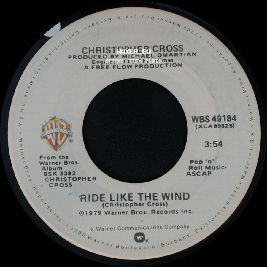 Christopher Cross - Minstrel Gigolo / Ride Like The Wind side B