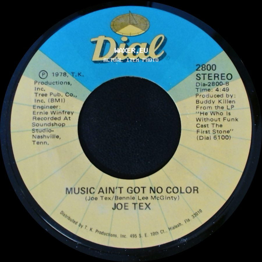 Joe Tex - Music Ain't Got No Color / Loose Caboose side A