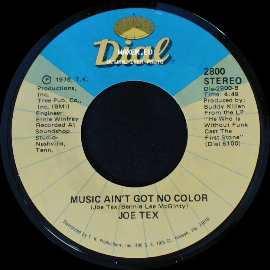 Joe Tex - Music Ain't Got No Color / Loose Caboose side A