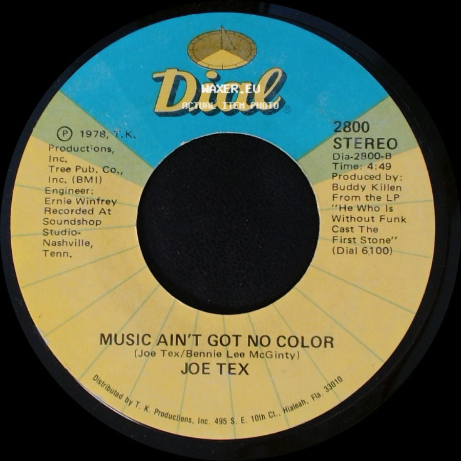 Joe Tex - Loose Caboose / Music Ain't Got No Color side B
