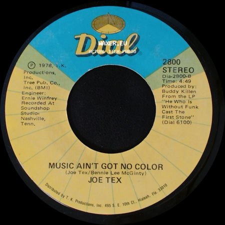 Joe Tex - Loose Caboose / Music Ain't Got No Color side B