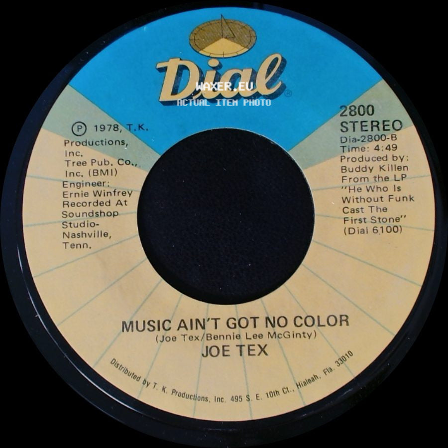 Joe Tex - Loose Caboose / Music Ain't Got No Color side B