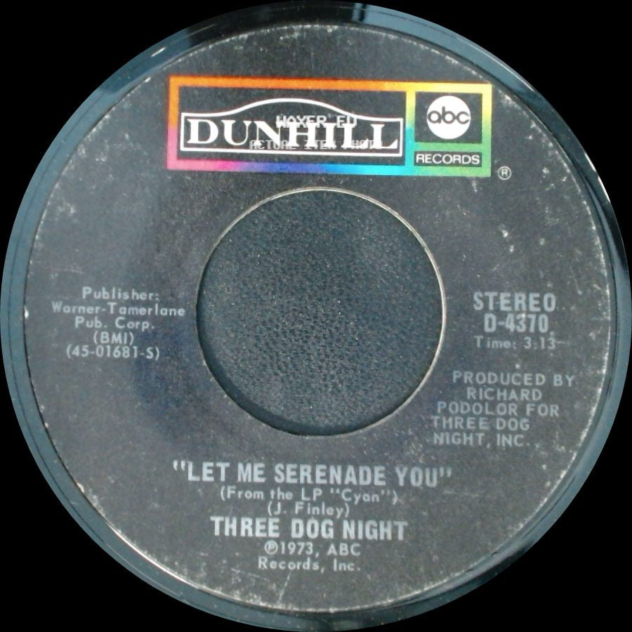 Three Dog Night - Storybook Feeling / Let Me Serenade You side B