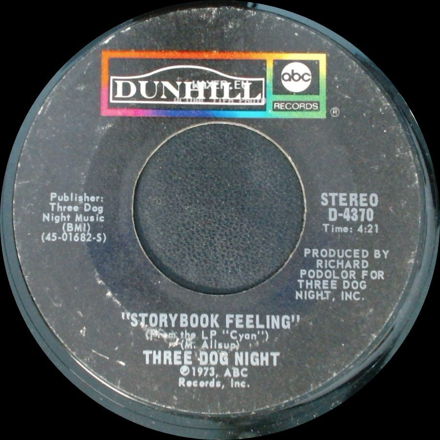 Three Dog Night - Let Me Serenade You / Storybook Feeling side B