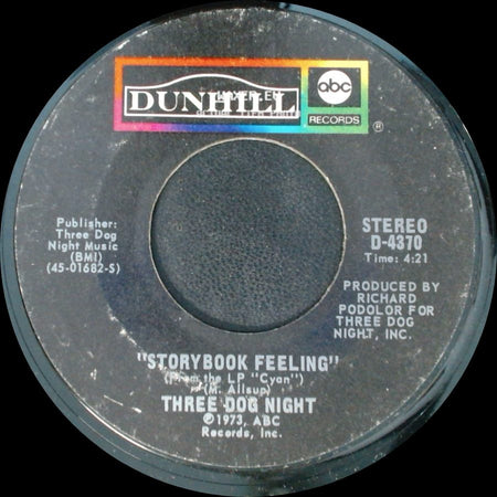 Three Dog Night - Let Me Serenade You / Storybook Feeling side B